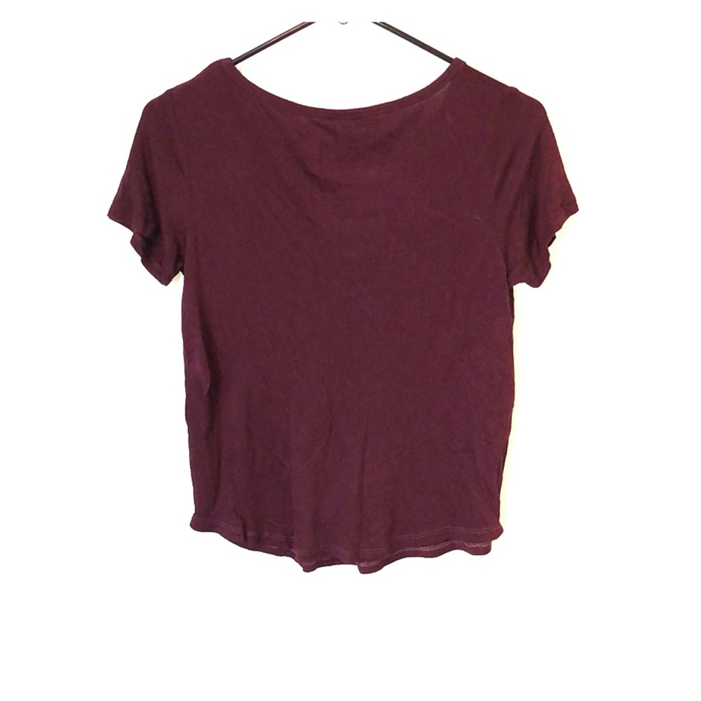 Burgundy tee